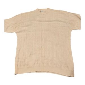 Bachrach Beige Patterned Men's Tee